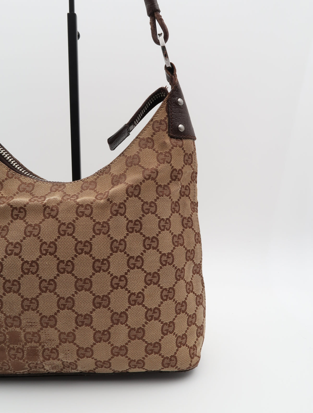 GUCCI LOCK CANVAS BAG
