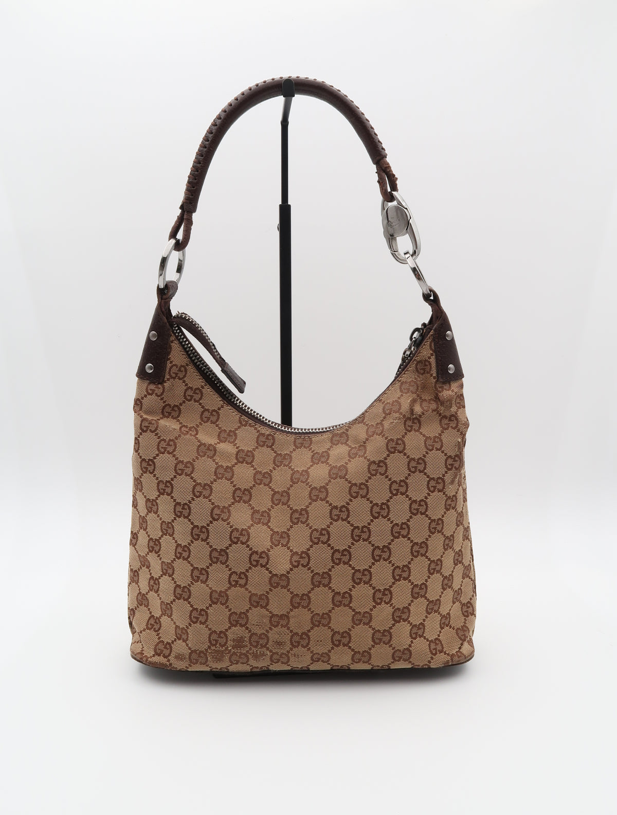 GUCCI LOCK CANVAS BAG