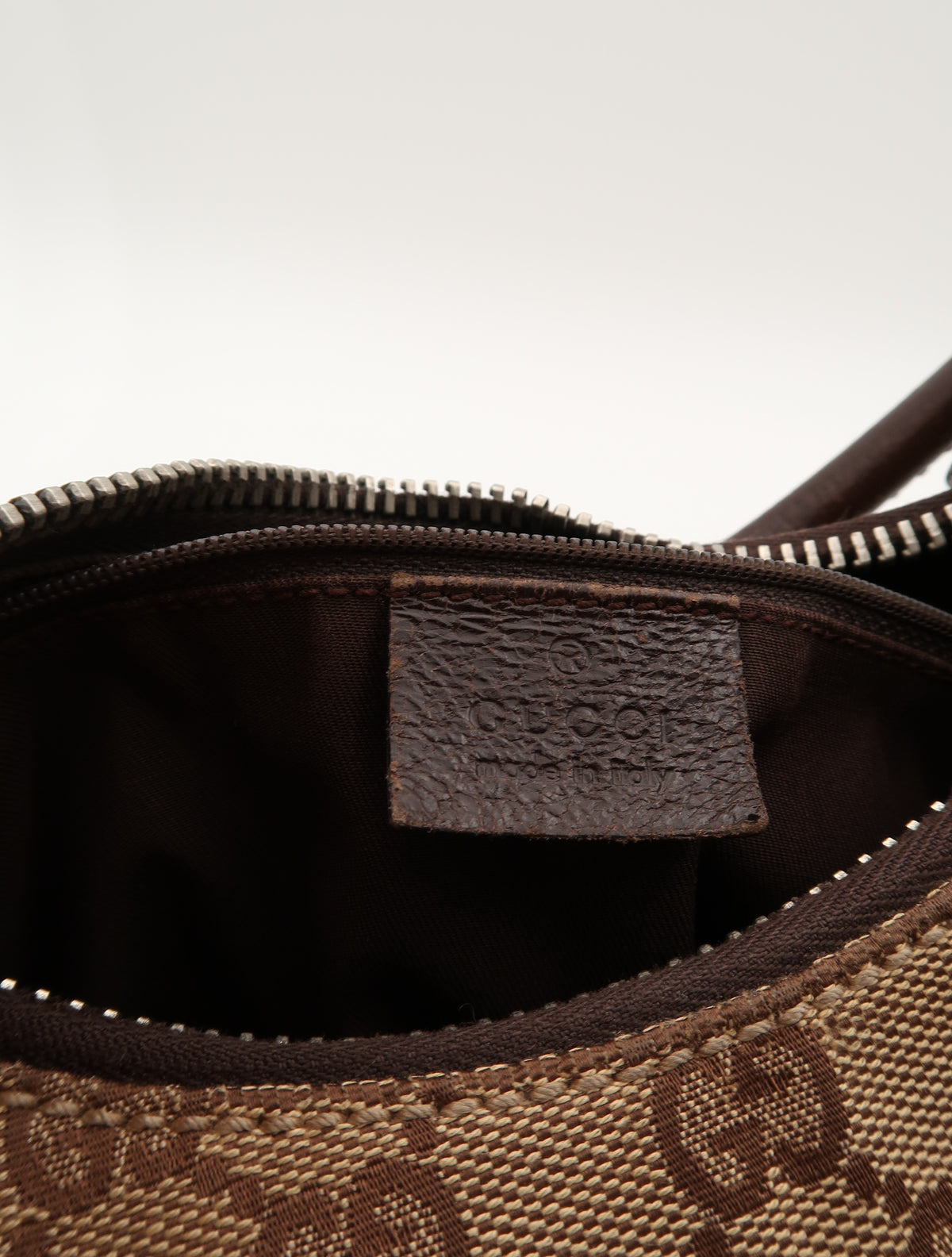 GUCCI LOCK CANVAS BAG