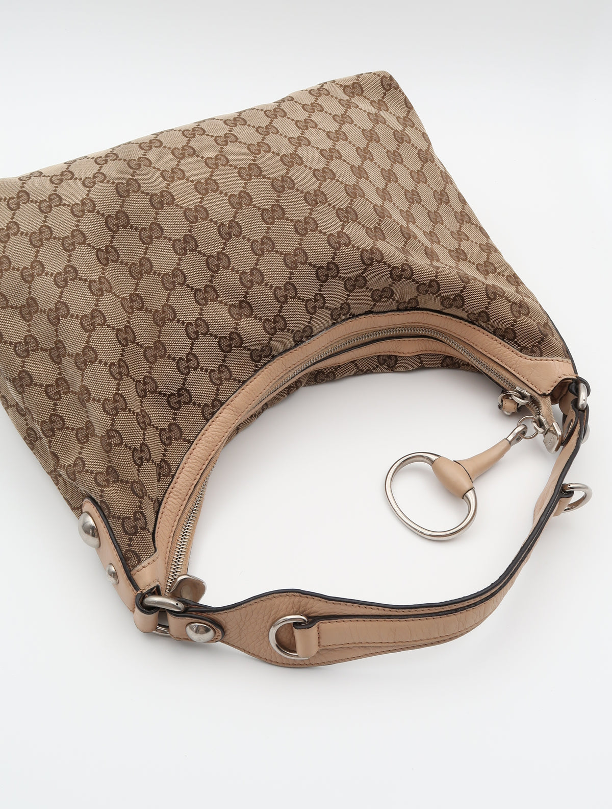 GUCCI ICON BIT HOBO CANVAS BAG