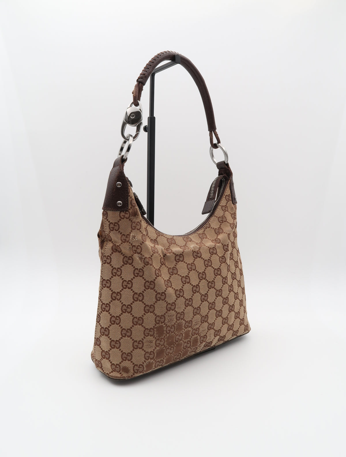 GUCCI LOCK CANVAS BAG