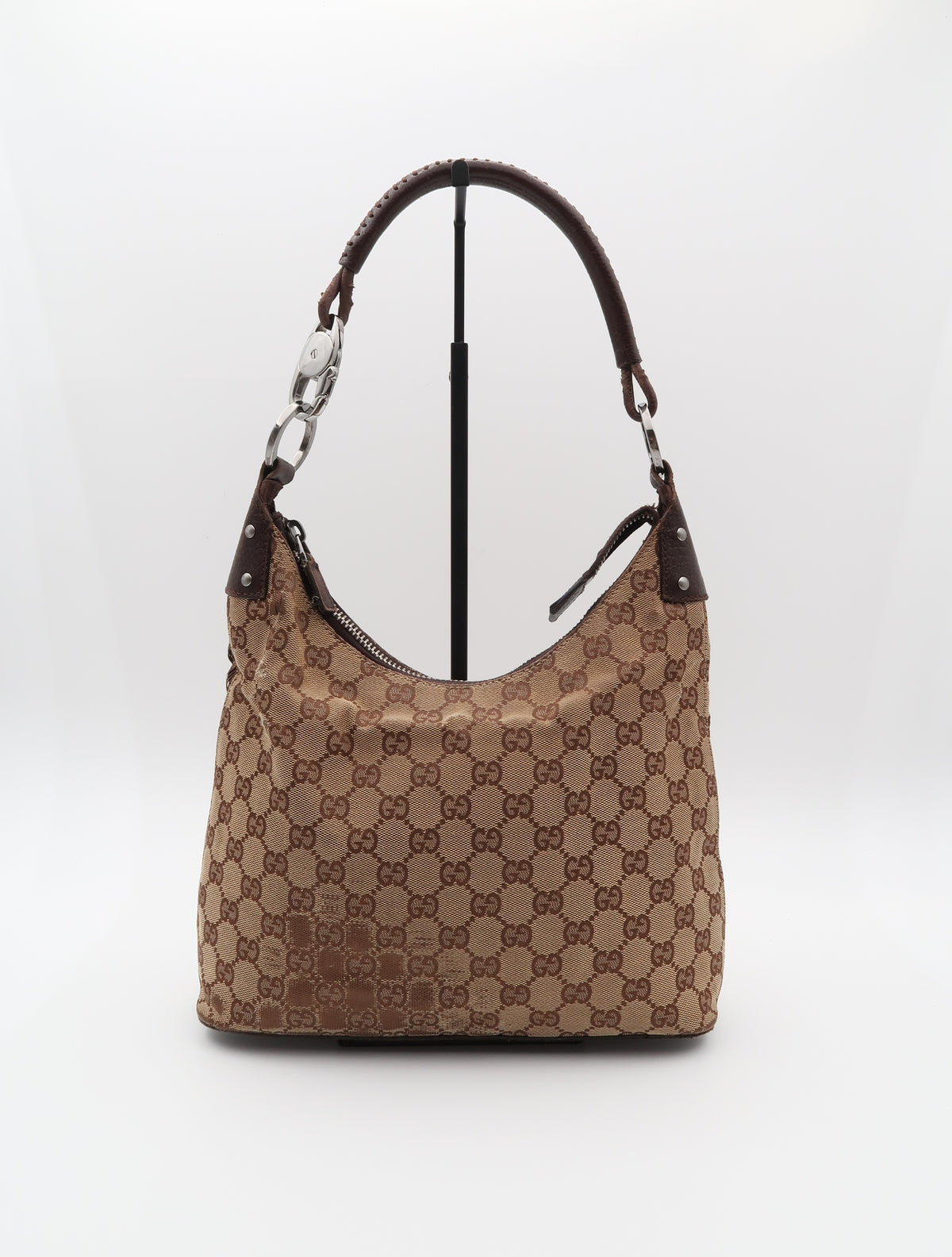 GUCCI LOCK CANVAS BAG