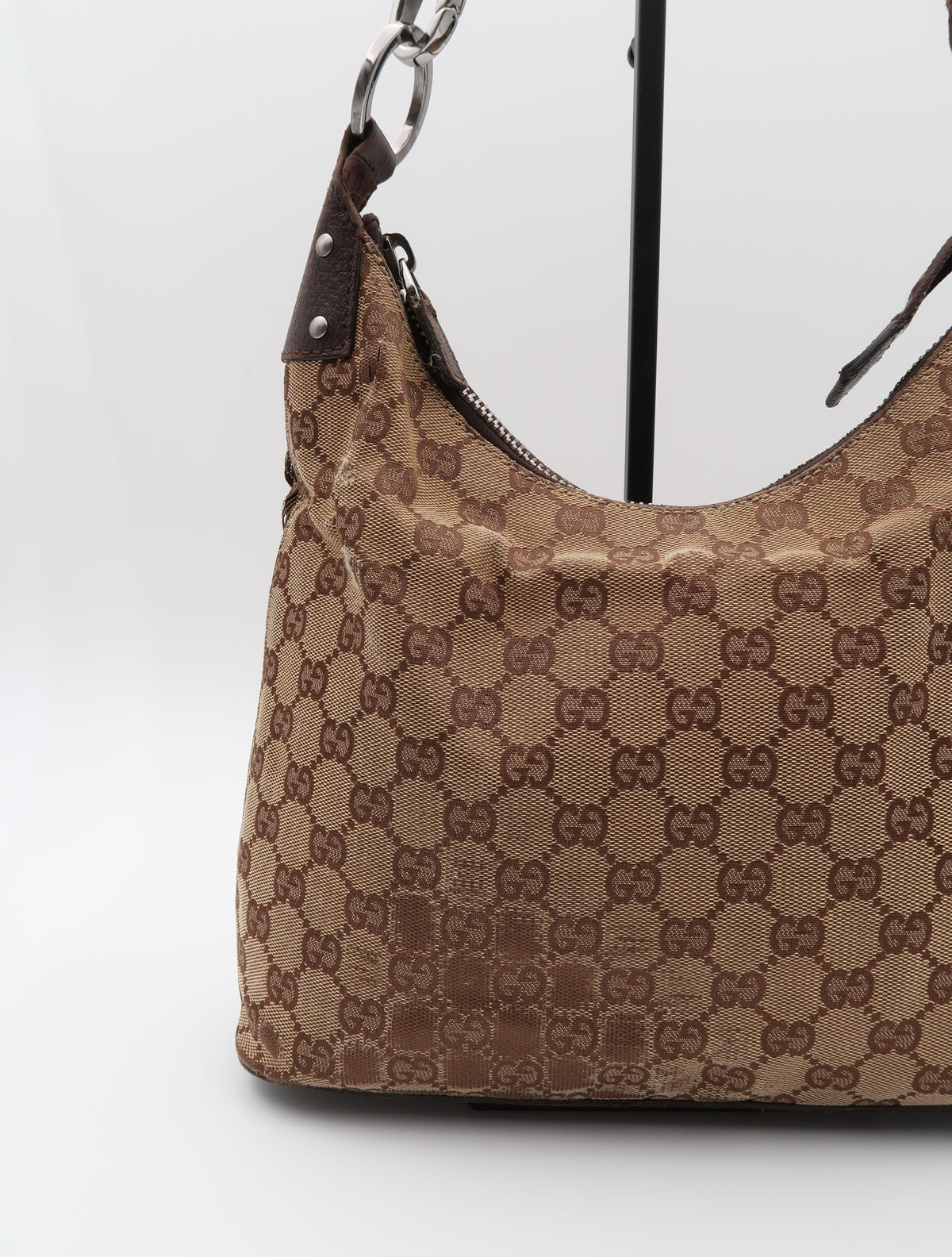 GUCCI LOCK CANVAS BAG