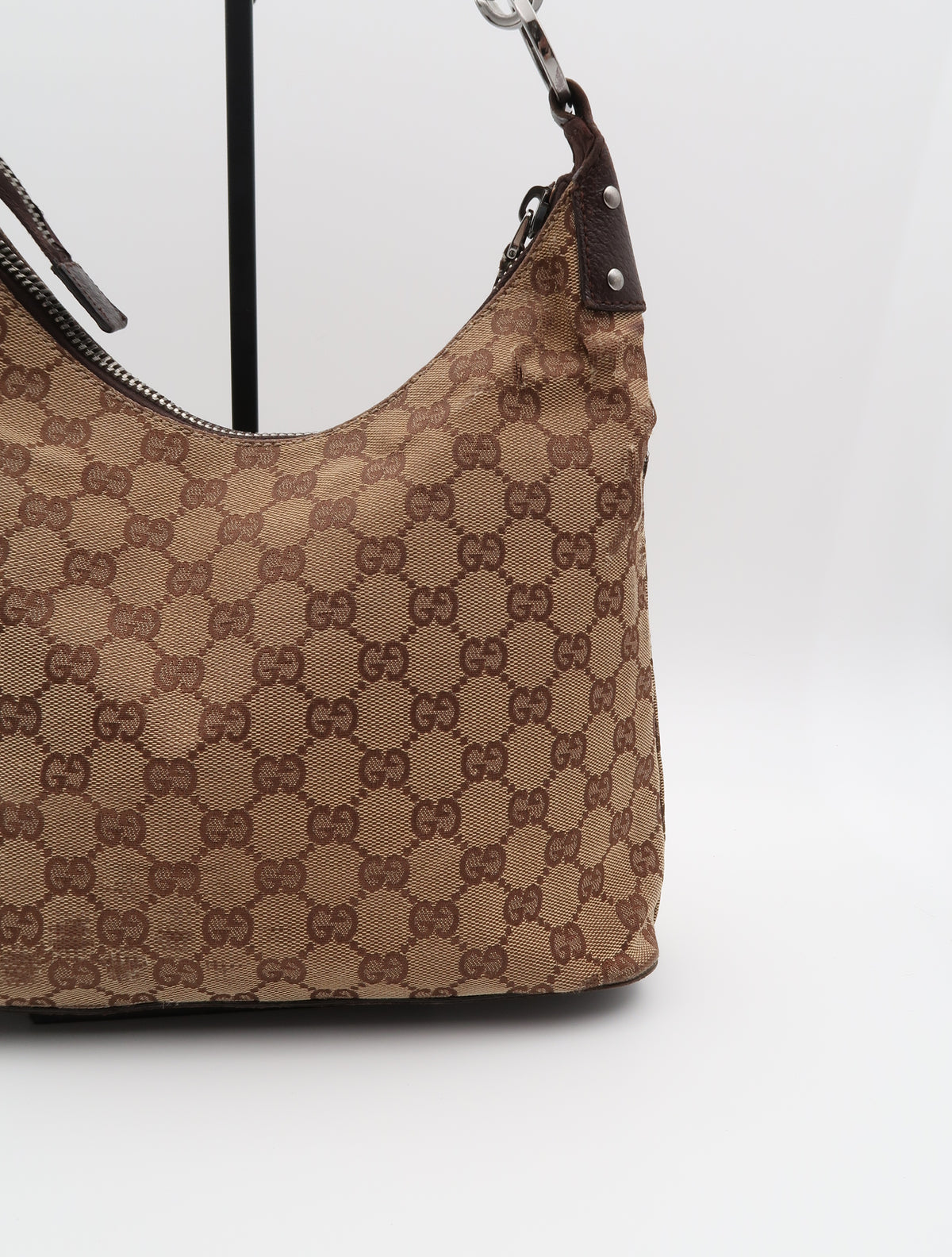 GUCCI LOCK CANVAS BAG