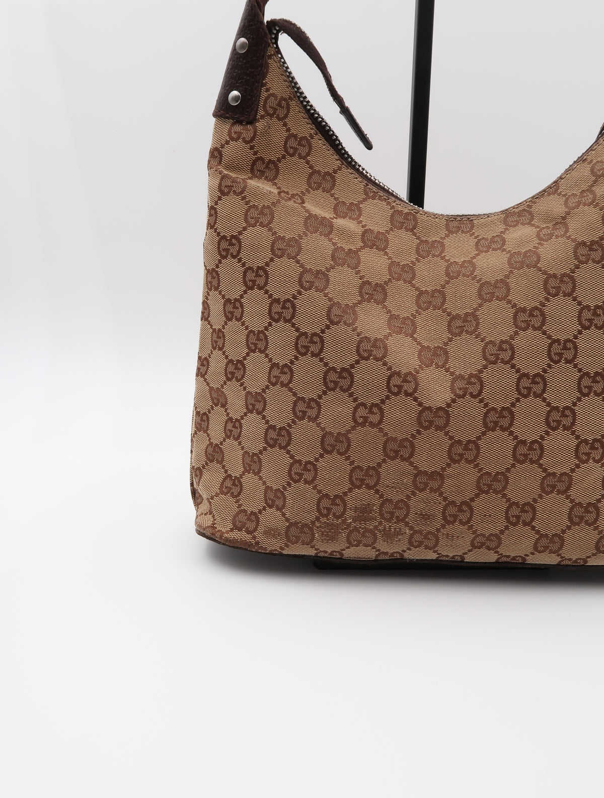 GUCCI LOCK CANVAS BAG