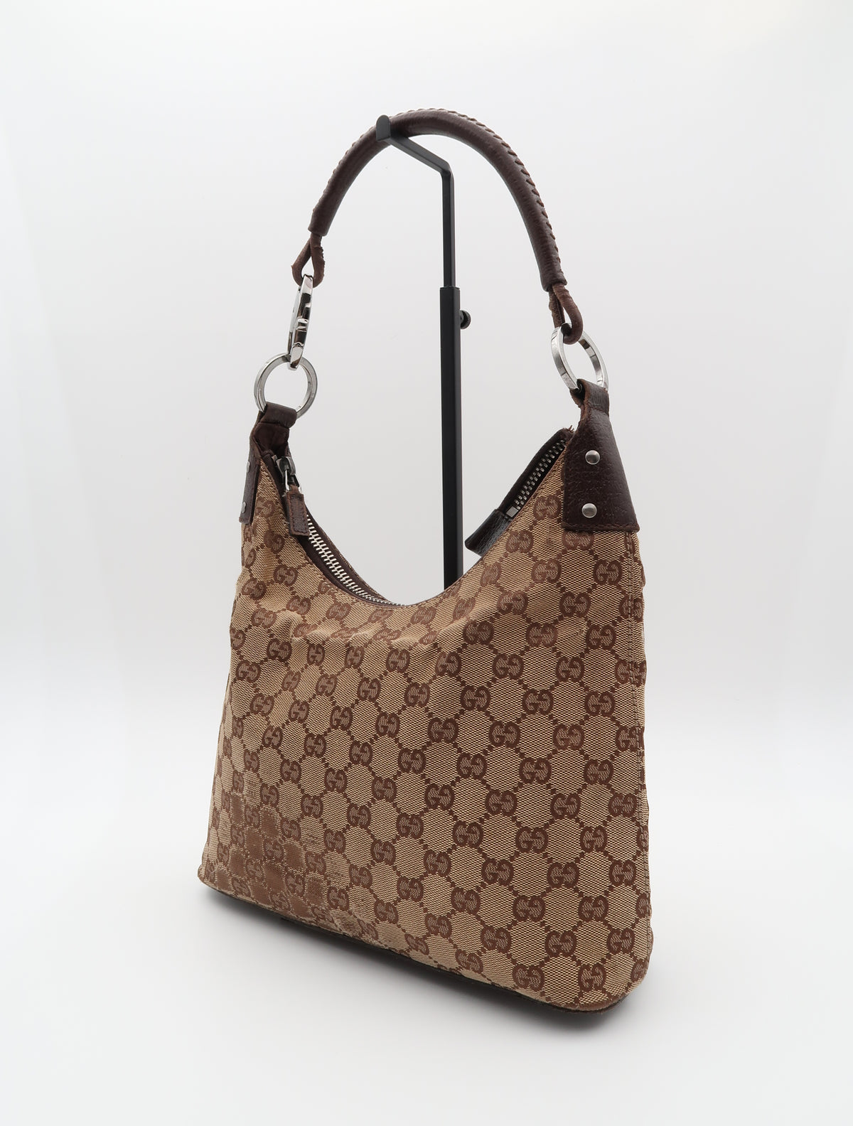 GUCCI LOCK CANVAS BAG