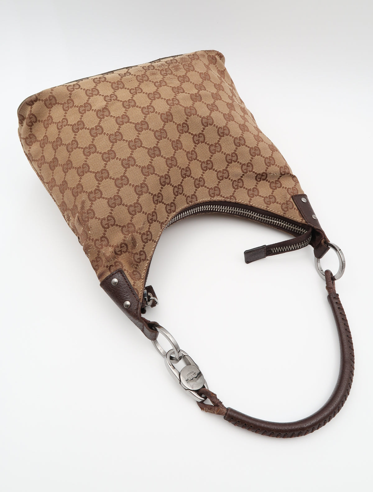 GUCCI LOCK CANVAS BAG