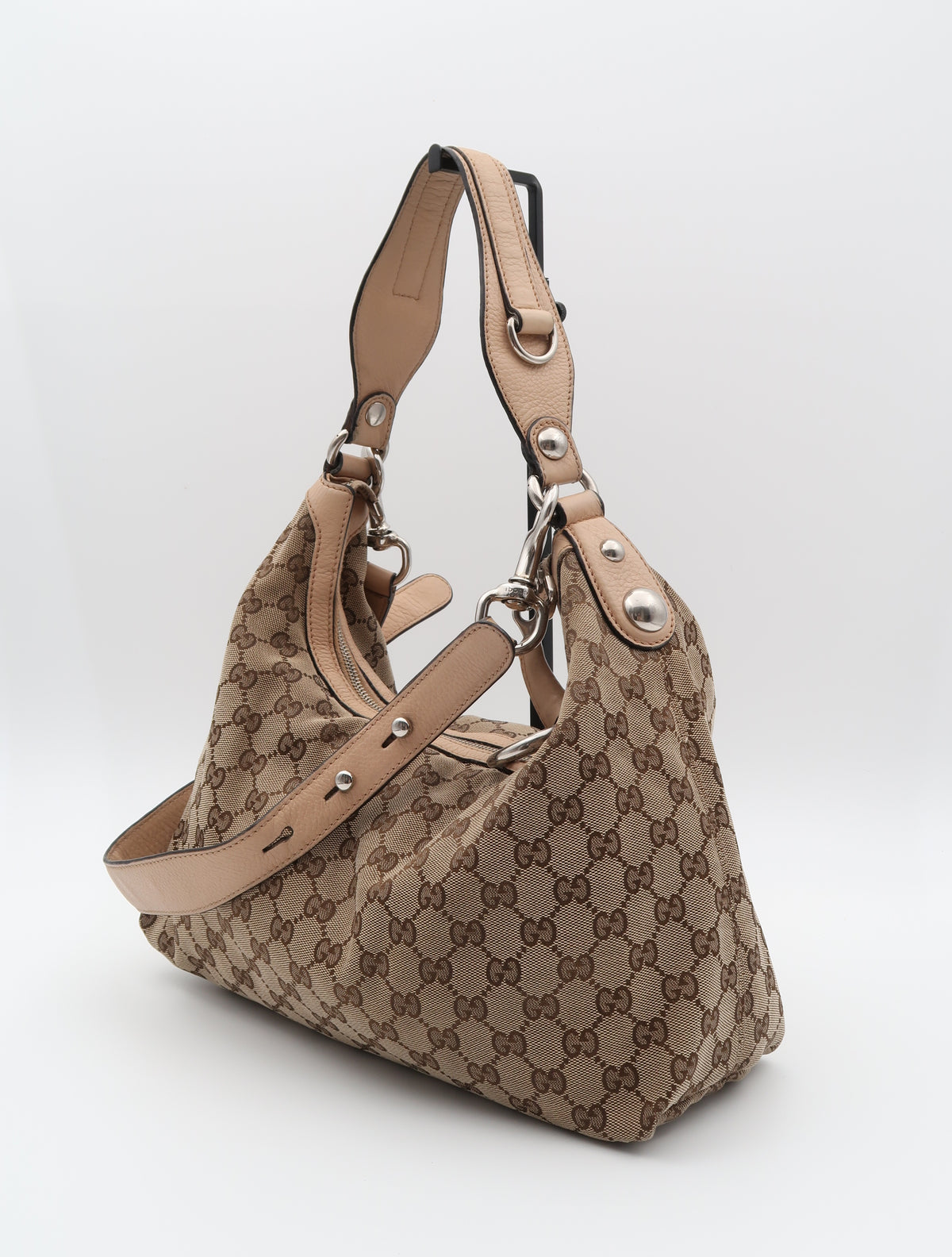 GUCCI ICON BIT HOBO CANVAS BAG